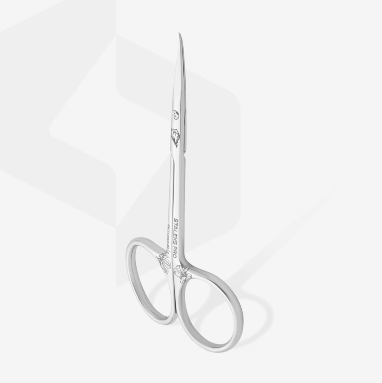 Staleks Professional cuticle scissors with hook EXCLUSIVE 21 TYPE 1 (magnolia)